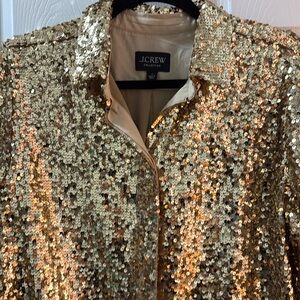 J. Crew Gold Sequin Blouse